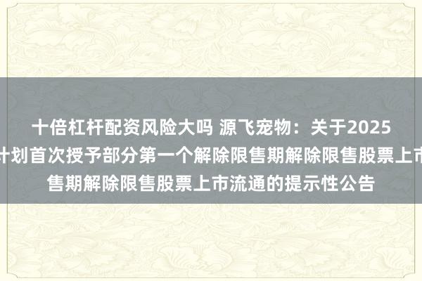 十倍杠杆配资风险大吗 源飞宠物：关于2025年限制性股票激励计划首次授予部分第一个解除限售期解除限售股票上市流通的提示性公告