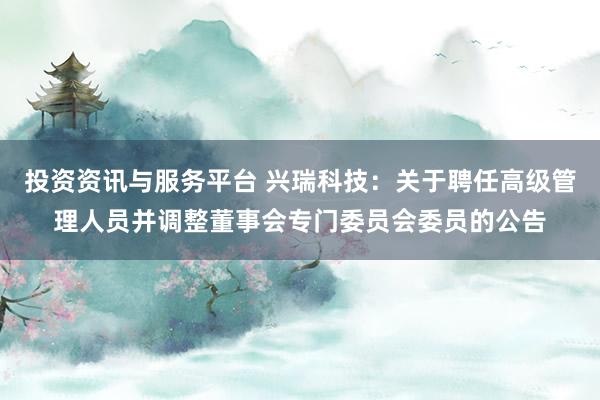 投资资讯与服务平台 兴瑞科技：关于聘任高级管理人员并调整董事会专门委员会委员的公告